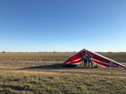 2018 Nov 30 - Big K - James Wynd and Mel Holtkamp 226km -  Conargo Pub